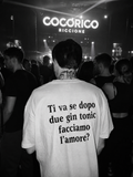 T-SHIRT TI VA SE DOPO DUE GIN TONIC FACCIAMO L'AMORE?