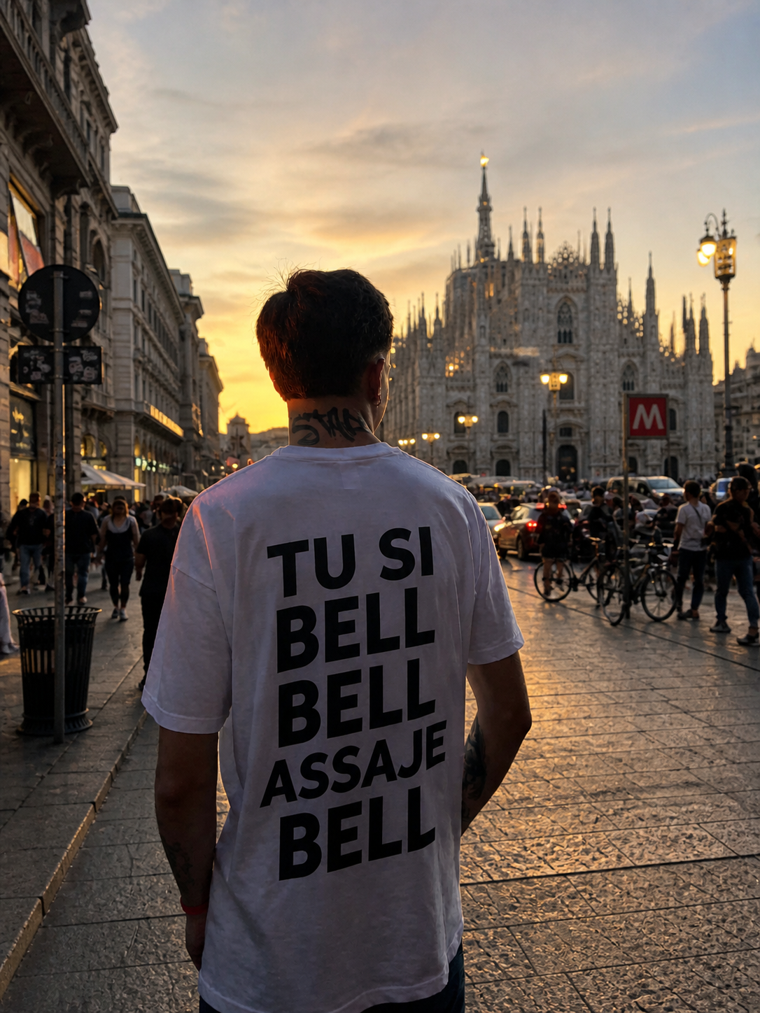 T-SHIRT TU SI BELL BELL ASSAJE BELL