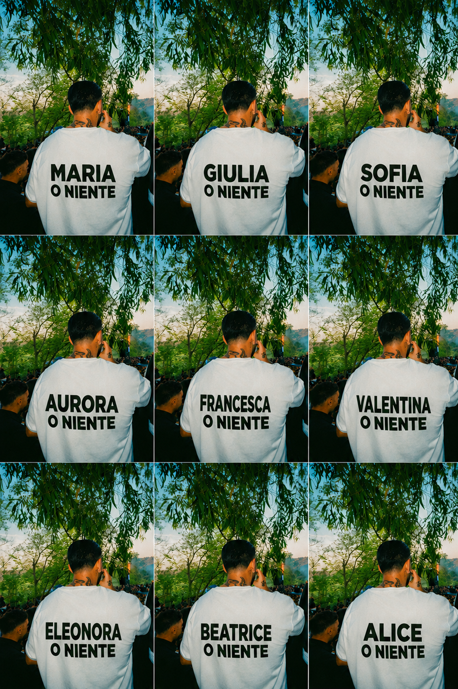 MAGLIA PERSONALIZZATA "NOME A PIACERE" O NIENTE